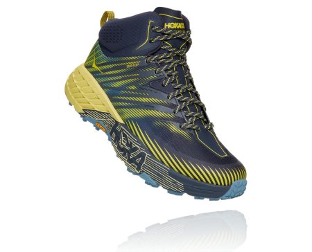 Hoka One One Speedgoat Mid Gore-tex 2 Moški Trail Tekaški Čevlji Modra SI-824570F